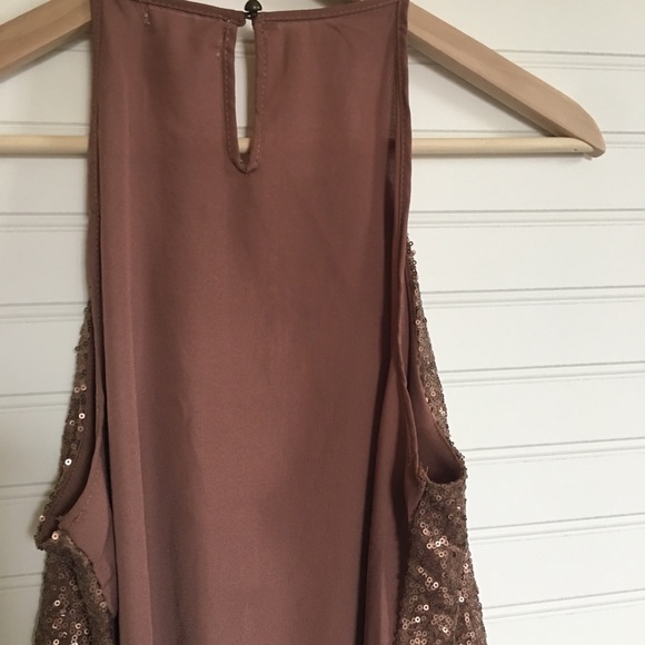 SALE ✨ CLOVER + SCOUT Rose Sequin Halter Top - Picture 3 of 3